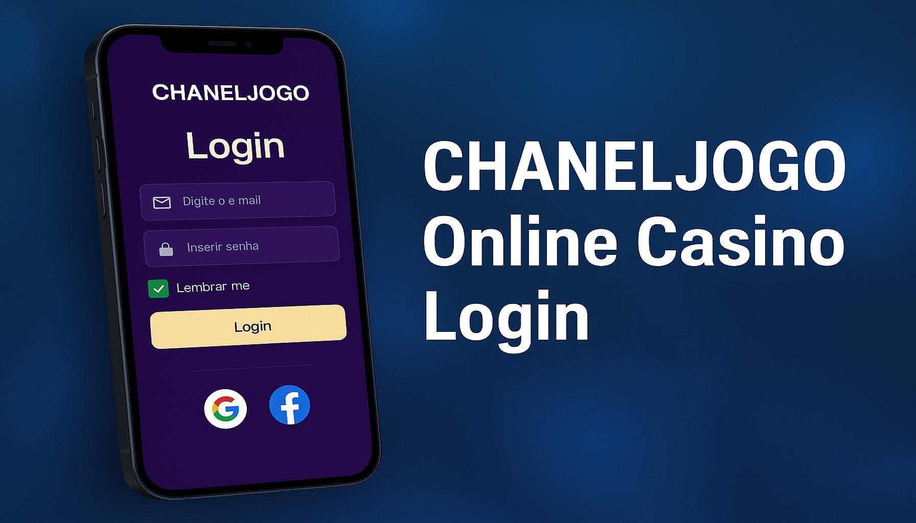 Login no Cassino CHANELJOGO